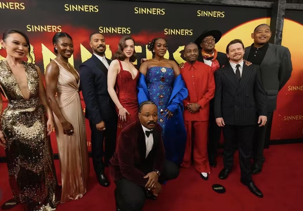 Sinners cast and filmmakers at the premiere