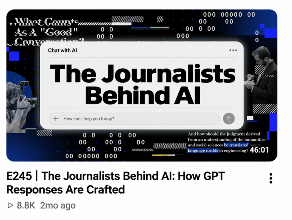 The Journalists Behind AI: How GPT Responses Are Crafted